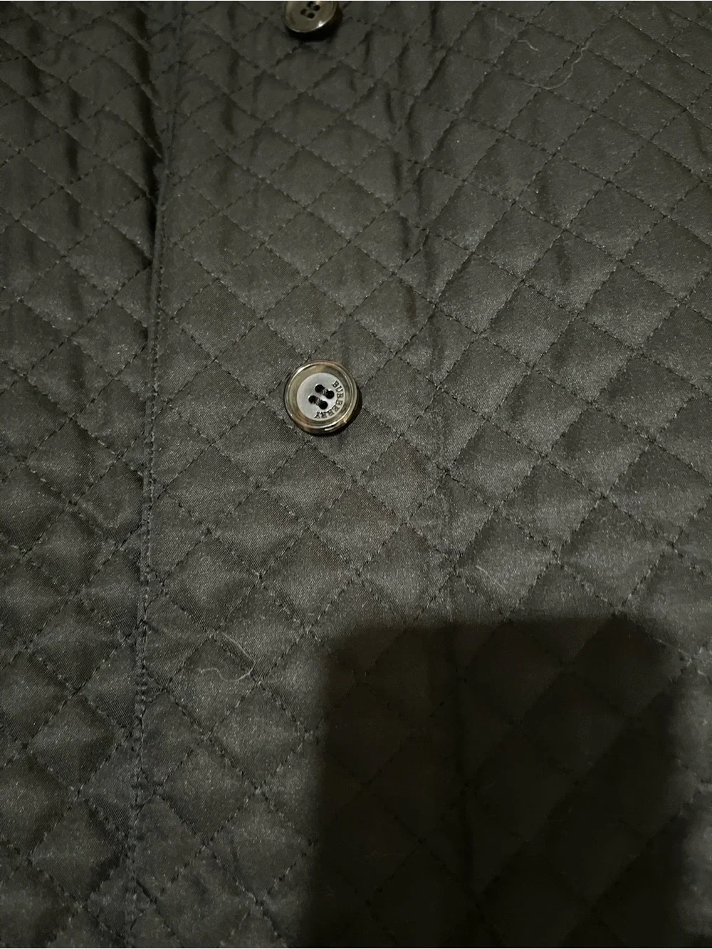 Burberry Black Quilted Hooded Trench Coat with Signature
Check Lining - Picture 2 of 15